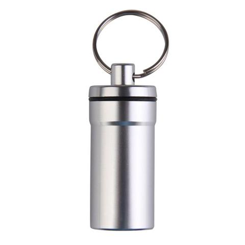 Portable Travel Pill Medicine Box Case Waterproof Container Keychain Tools Capsule Bottle Key Ring Chain First Aid Medicine Box ► Photo 1/6