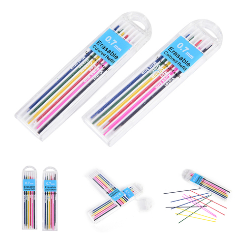 6color 2pcs/color 0.7 mm Mechanical Pencil color lead Refill office & school writing Drawing supplies Colored ► Photo 1/6