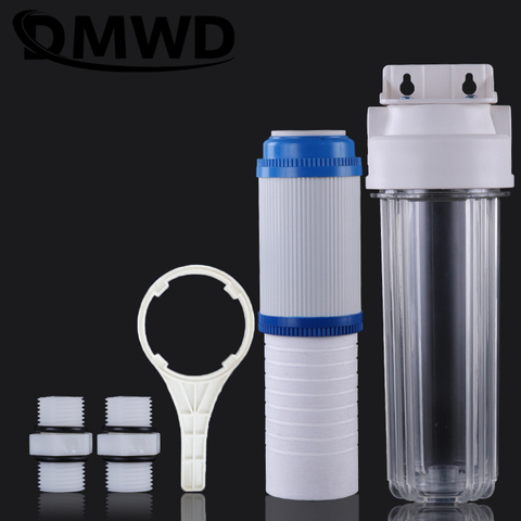 DMWD 10 inches Pre-filter PP Cotton Explosion-proof Transparent Bottle Water Purifier Softener Activated Carbon Filter Cartridge ► Photo 1/5