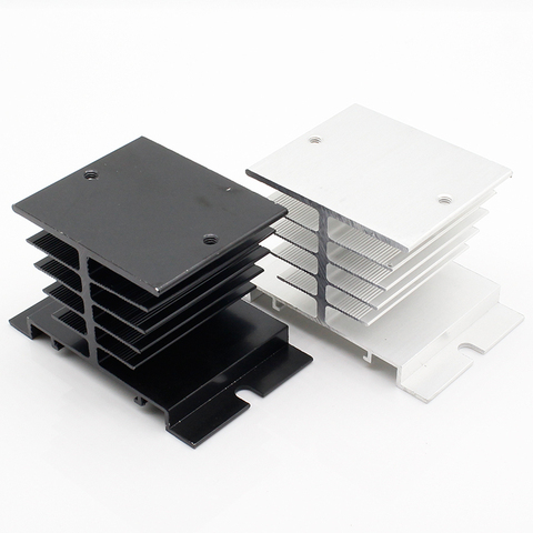 1pc Single Phase Solid State Relay SSR Aluminum Heat Sink Dissipation Radiator Newest,Suitable for 10A-40A relay ► Photo 1/3