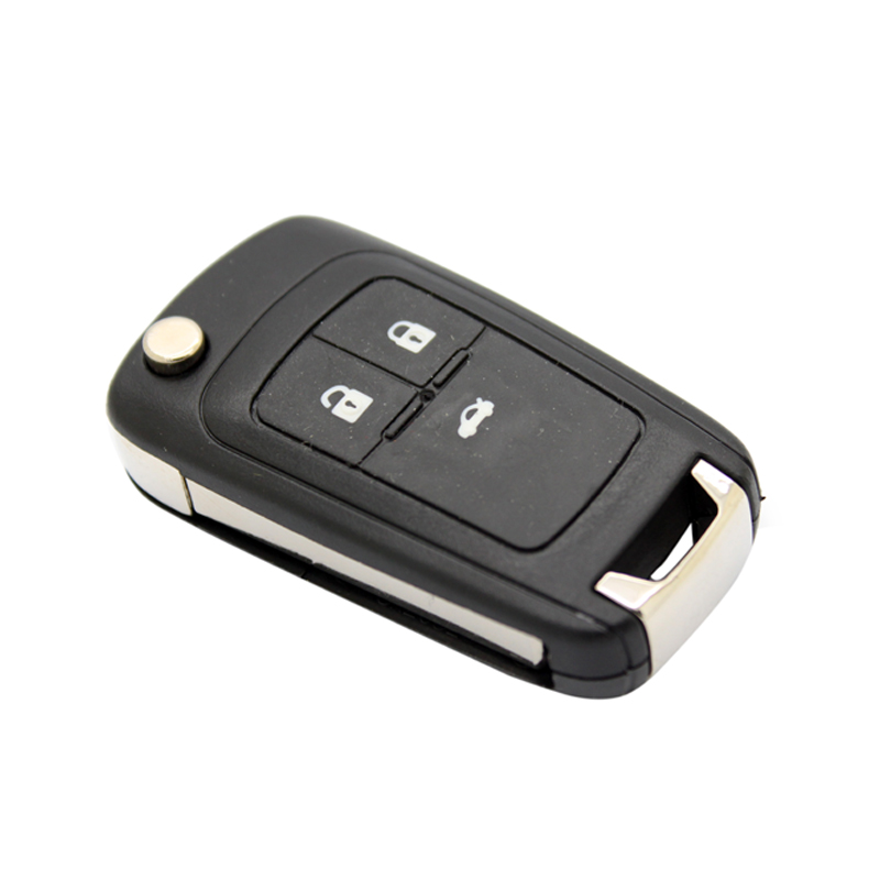 Flip Folding Remote Key Shell Case Blank Fob For Chevrolet Captiva 3 Buttons
