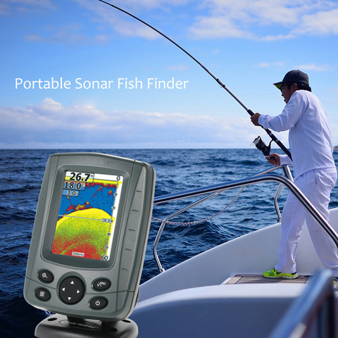 Phiradar  Fish Finder Sonar Sensor  Detector Depth Locator  Echo Sounder FishFinder Alarm Portable 3.5