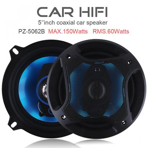 2pcs 5 Inch 150W 3 Way Car Coaxial Horn Auto Audio Music Stereo Full Range Frequency Hifi Speakers Non-destructive Installation ► Photo 1/6