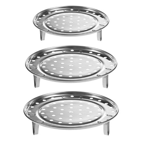 1PC Stainless Steel Steamer Tray Rack Multifunctional Durable Pot Steaming Stand Cookware Kitchen Accessories ► Photo 1/6