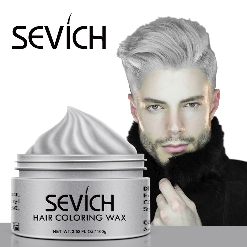Sevich Temporary Hair Color Wax Men Diy Mud One-time Molding Paste Dye  Cream Hair Gel for Hair Coloring Styling Silver Grey 120g - Price history &  Review | AliExpress Seller - S-Again