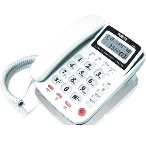 Desktop Landline Phone Home Office Corded Telephone Caller ID Phone Telefono Fijo De Casa Telephone Fixe ► Photo 1/6