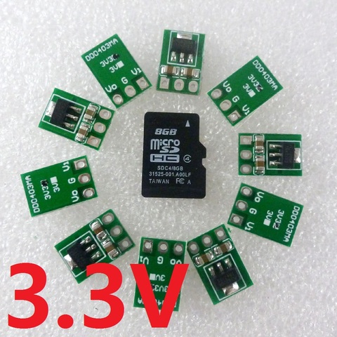 10x Ultra-light mini DC 3.5-5V to 3.3V DC-DC Converter Step Down Buck Regulator LDO Module for AMS1117 18650 li-ion esp8266 ► Photo 1/6