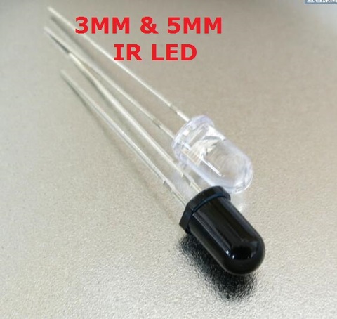 10pair 5mm IR LED Assorted Infrared Emitter And IR Receiver Diode 3mm IR Infrared LED Diodes LED Lamp IR LED Emitting Receiving ► Photo 1/3
