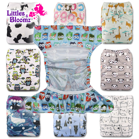 [Littles&Bloomz] 2022 New Baby One Size Reusable Cloth NAPPY Cover Wrap To Use With Flat or Fitted Nappy Diaper ► Photo 1/5