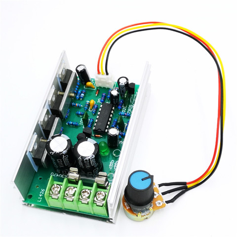 PWM DC motor speed controller Drive Soft start Current limiting protection Undervoltage protection 12V24V36V48 ► Photo 1/1