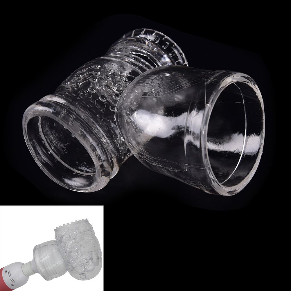 Transparent Magic AV Wand Headgear Stick Vibrator Attachment