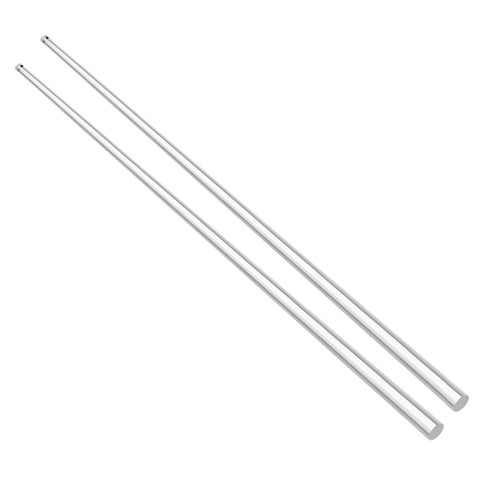 Uxcell 5/6mmx500mm Clear Round Shape Solid Acrylic Rod PMMA Extruded Bar for Lighting Accessories Handicraft Model Making 2Pcs ► Photo 1/4