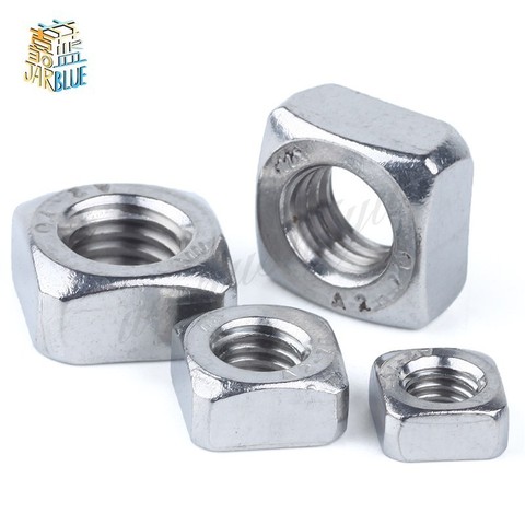 100pcs/lot  High Quality  DIN557 Stainless Steel 304   m3 Square Nut ► Photo 1/4