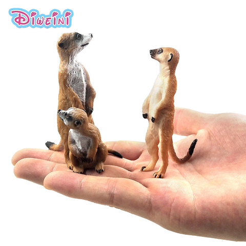 Simulation Cute Small Meerkat animal model plastic figure home decor figurine decoration accessories modern Gift For Kids toys ► Photo 1/6