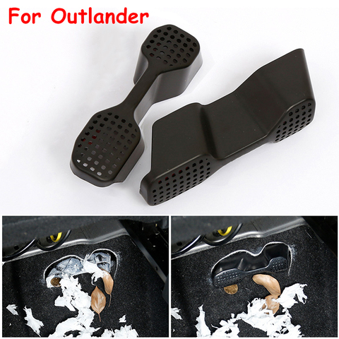 2pcs For Mitsubishi Outlander 2013-2022 Auto Car Air Vent Outlet Cover Under Car Rear Seat Air Conditioning Outlet Crille Net ► Photo 1/5