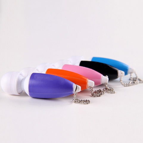 Hot Sale Mini Key-Chain Massage Stick Tiny Stress Relief Electronic Ring Full Body Massager with Button Color Random ► Photo 1/1