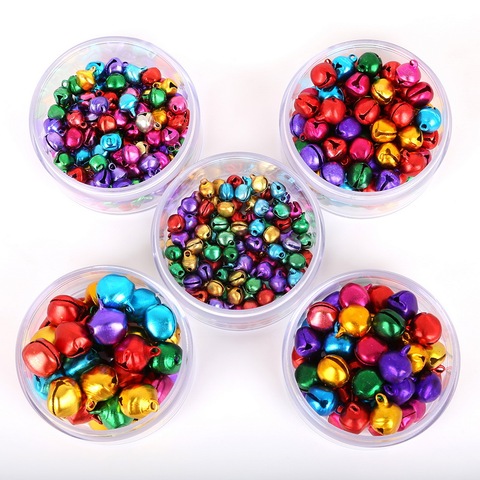 30-200Pcs Jingle Bells Aluminum Loose Beads Small For Festival Party Decoration/Christmas Tree Decoration/DIY Crafts Accessories ► Photo 1/6