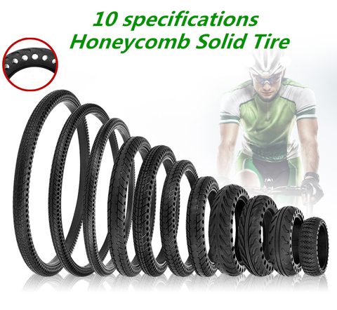 26/24/22/20/16/12/10/8.5/8/6.5 Inch Non-pneumatic Airless Ever Tire Perforated Shock Absorbing Tyre Explosion-Proof Solid Tires ► Photo 1/6