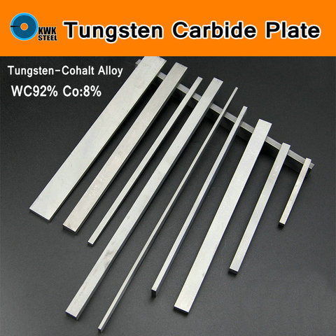 Tungsten Cemente Carbide Plate Tungsten-cohalt Steel WC Co Alloy Plates YL10.2 YG8 ISO K30 DIY Mould CNC Long Sheet Length 330mm ► Photo 1/4