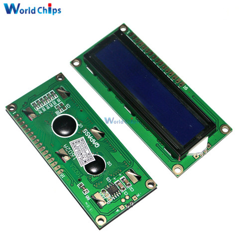 3.3V LCD1602 LCD Monitor 1602 Yellow/Blue Screen White Code Blacklight 16x2 Character LCD Display Module HD44780 1602A ► Photo 1/6