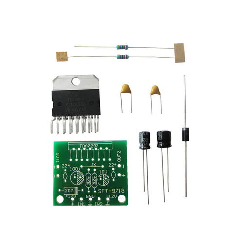 1kit TDA7297 amplifier board spare parts dc 12v grade 2.0 dual audio encoding 15w electronic diy kit ► Photo 1/2