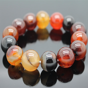 Wholesale Unique Natural Onyx Bracelets & Bangle for Women and Men Beads 6-10-12-14-16-18-20MM Fashion Charm Bracelets Stock ► Photo 1/6