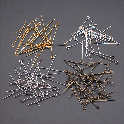 200pcs Eye Head Pins 18~35mm Eye Pins Bead Pins Jewelry Findings & Components For DIY Jewelry Making ► Photo 1/6