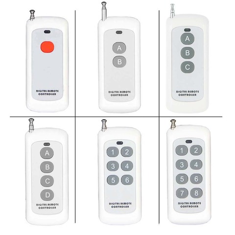 500m 1CH 2CH 3CH 4CH 6CH 8CH 1 2 3 4 6 8 CH Channel RF Wireless Remote Control Transmitter,315 / 433 MHz ► Photo 1/4