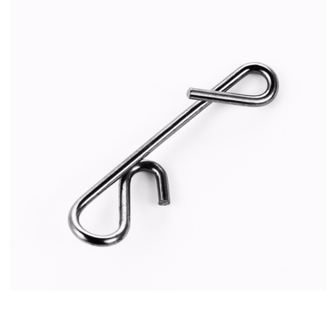 50pcs Stainless Fishing Line Wire Fishing Connector Barrel Swivel Accessories Snap Pin Tackle Tool Lure Kit goods for fishing ► Photo 1/4
