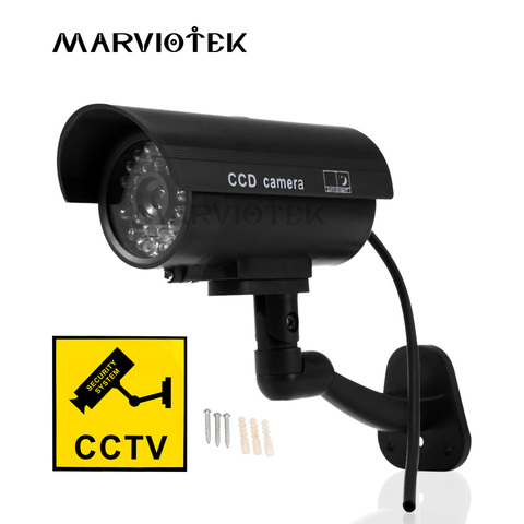 Fake Dummy Camera Outdoor Waterproof Home Security Video Surveillance Bullet Camera Indoor Night Vision Ipcam With LED light ► Photo 1/6