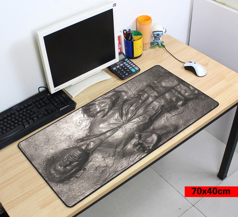 Han Solo in Carbonite Laptop Gaming Mouse Pads Locking Edge Star War Mouse pad Mat for pc Mouse Mice Pad for Game Player ► Photo 1/6