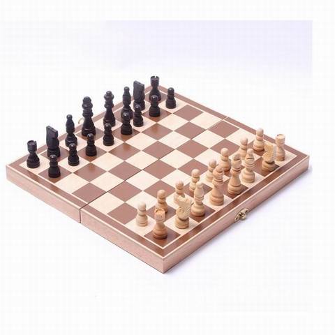 340mm*340mm Good Quality Wood International Chess No Magnet Echecs Foldable Case Interesting Games Educational Intelligent Toy ► Photo 1/3