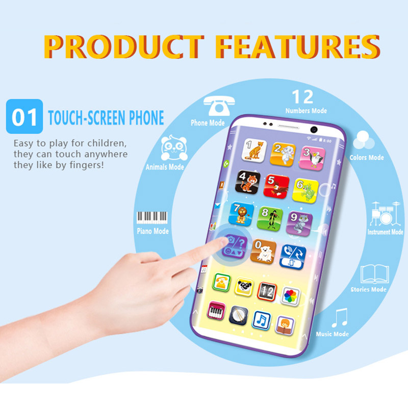 Hot Selling Kids Smart Phone Toys Educational Smart Phone Toy USB