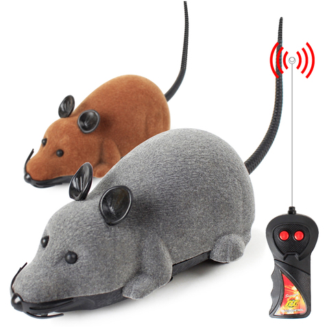 3 Colors Mouse Cat Toy Wireless Remote Control Pet Toys Interactive Pluch Mouse RC Electronic Rat Mice Toy For Kitten Cat ► Photo 1/6