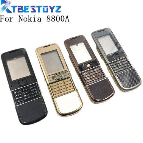 RTBESTOYZ Rear 8800A Full Housing For Nokia 8800 Arte 8800a Front Middle Frame Battery Back Cover Case ► Photo 1/6