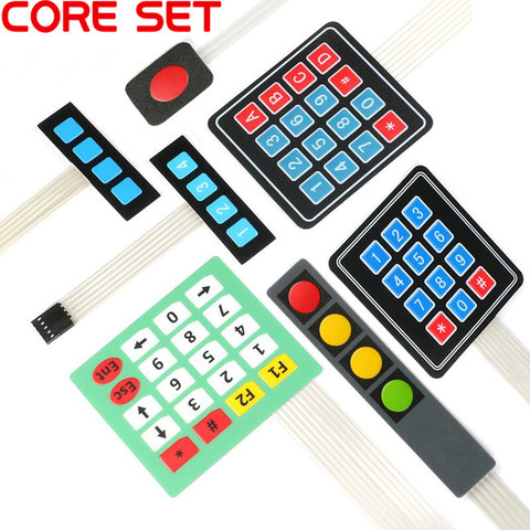 1 2 3 4 12 16 20 Key Button Membrane Switch 1x4 3x4 4x4 4x5 Keys Matrix Array Keyboard Keypad Control Panel DIY Kit For Arduino ► Photo 1/6