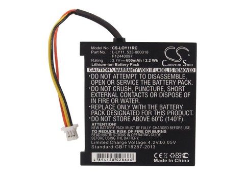 Cameron Sino 600mAh Battery 533-000018, F12440097, L-LY11 for Logitech G930, Gaming Headset G930, Headset G930, MX Revolution ► Photo 1/6