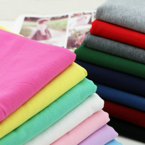 170x50cm 95% Cotton 5% Spandex Knitted Sweater Fabric make Spring Summer Sportswear dress Cloth High Elastic 370g/m ► Photo 1/5
