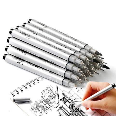 Superior Waterproof Needle Pen Cartoon Design Sketch Marker Pigma Micron Liner Brushes Hook Line Pen For Drawing Art Supplies ► Photo 1/6