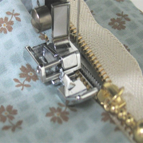 Compatible Metal Zipper Presser Sewing Foot, Left & Right For Household Snap-on Sewing Machines  AA7026 ► Photo 1/4