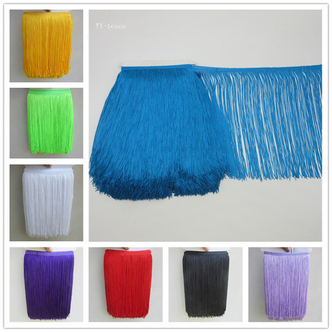 1 yard/lot 30CM Long Polyester Fringe Trim African Tassel Ribbon Lace Accessory Sew Latin Dress Garment Curtain DIY Accessories ► Photo 1/6
