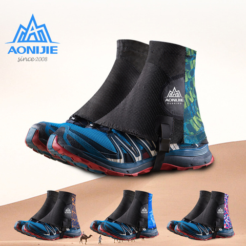 AONIJIE E941 Outdoor Unisex High Running Trail Gaiters Protective Sandproof Shoe Covers For Triathlon Marathon Hiking Reflective ► Photo 1/6