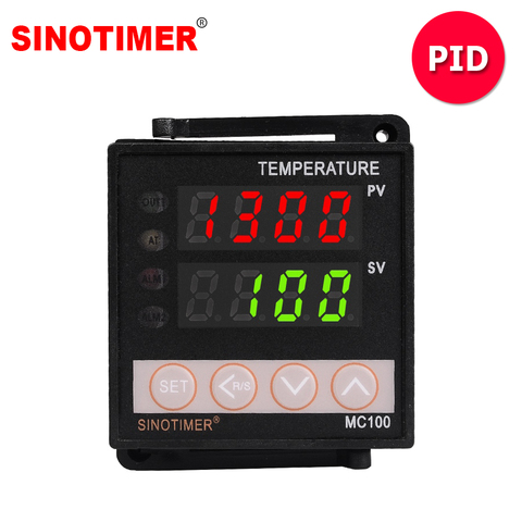 Universal Thermostat Input PT100 K Thermocouple Digital PID Temperature Controller Regulator Relay Output for Heating Cooling ► Photo 1/6