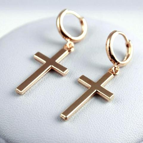 Women Fashion Punk Cross Pendant Cartilage Drop Dangle Earrings Jewelry ► Photo 1/5