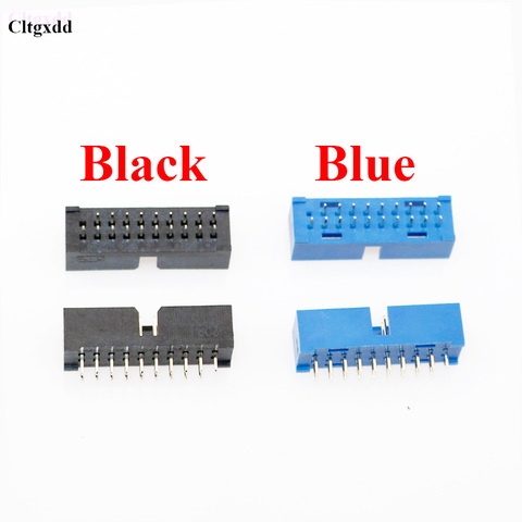cltgxdd 2pcs USB 3.0 19p 19pin USB3.0 male connector 180 degree motherboard chassis front seat expansion connector ► Photo 1/4