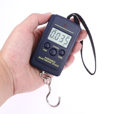 Mini Fishing Scales 40kg x 10g Portable Electronic Fishing Luggage Travel Digital Pocket Weight Hanging Hook Scale ► Photo 1/6