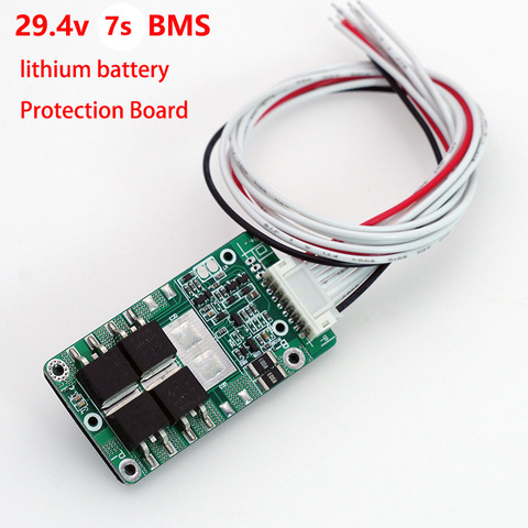 1PCS 29.4V 7S 15A 20A Li-ion 18650 Battery Pack BMS PCB board PCM w/ Balance Integrated Circuits Board for e-bike ebicycle ► Photo 1/5