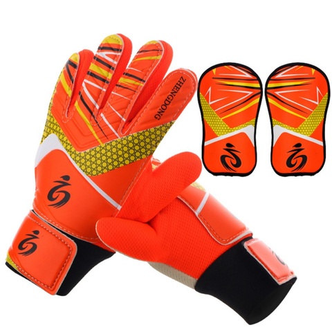 high quality soccer goalkeeper gloves soccer goalkeeper gloves breathable wear child goalkeeper gloves Rubber Football gloves ► Photo 1/6