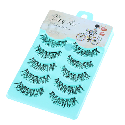 5 Pairs Soft New High Quality Natural Soft Eye Lashes Makeup Handmade Thick Fake False Eyelashes Extension Tools ► Photo 1/6