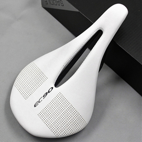 EC90 Bicycle Saddle Ultra Lightweight Bicycle Cushion 3K Carbon Fiber Bike Saddle Mountain Bike and Road Saddle Bicycle Parts ► Photo 1/3